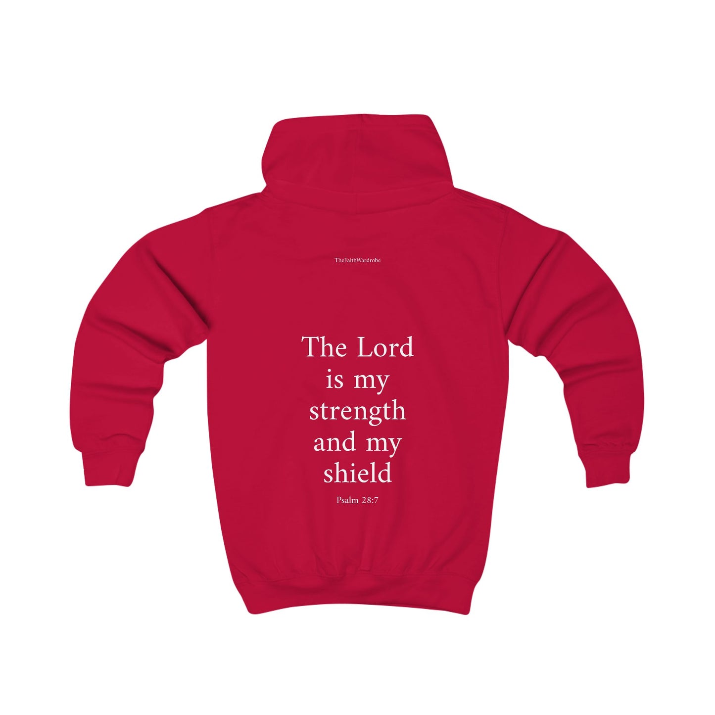 Kids Psalm 28:7 Hoodie