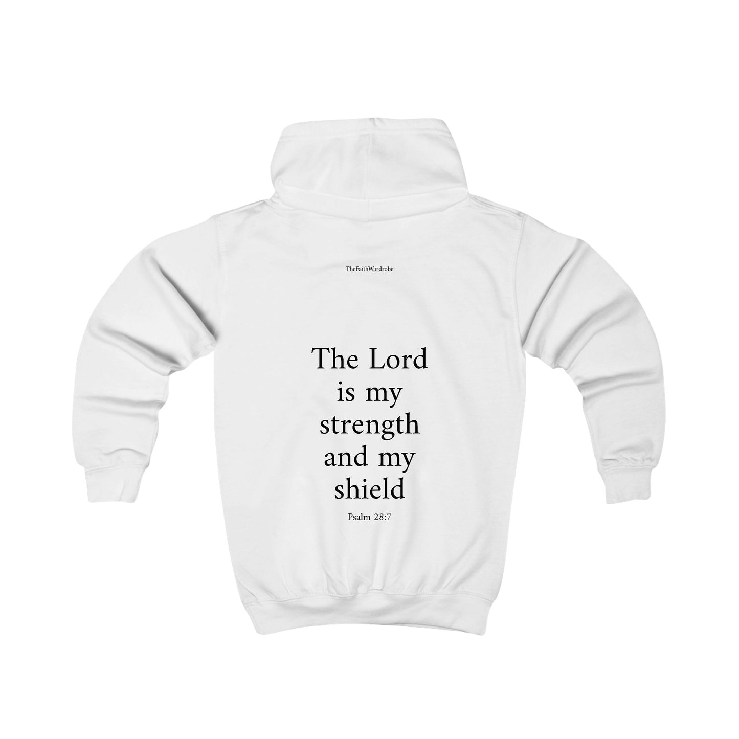 Kids Psalm 28:7 Hoodie