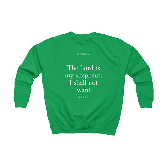 Kids Psalm 23:1 Sweatshirt