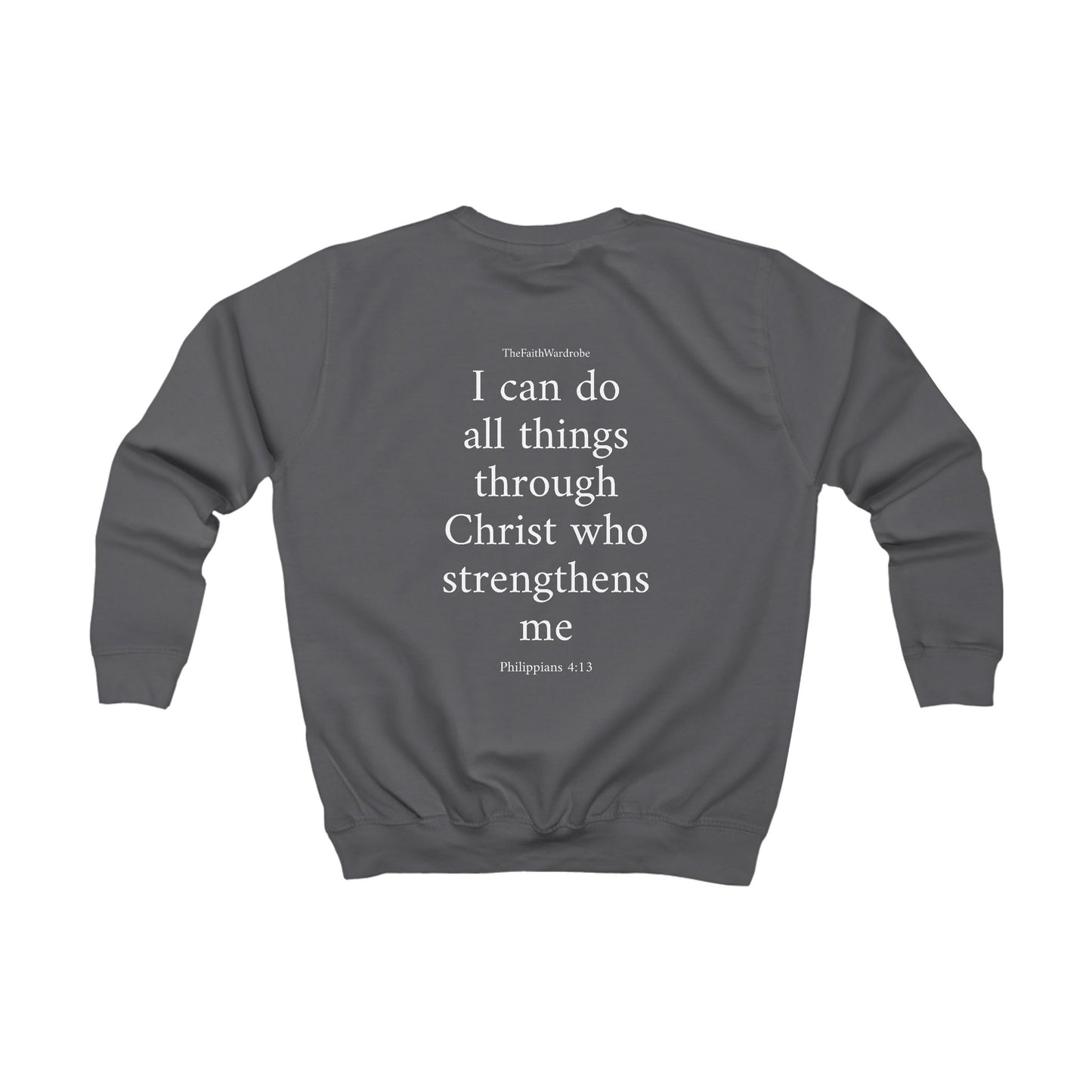 Kids Philippians 4:13 Sweatshirt