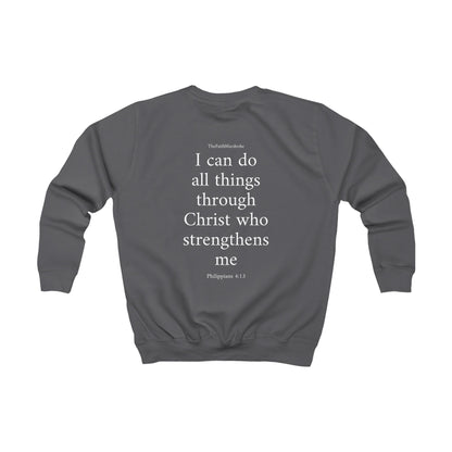 Kids Philippians 4:13 Sweatshirt
