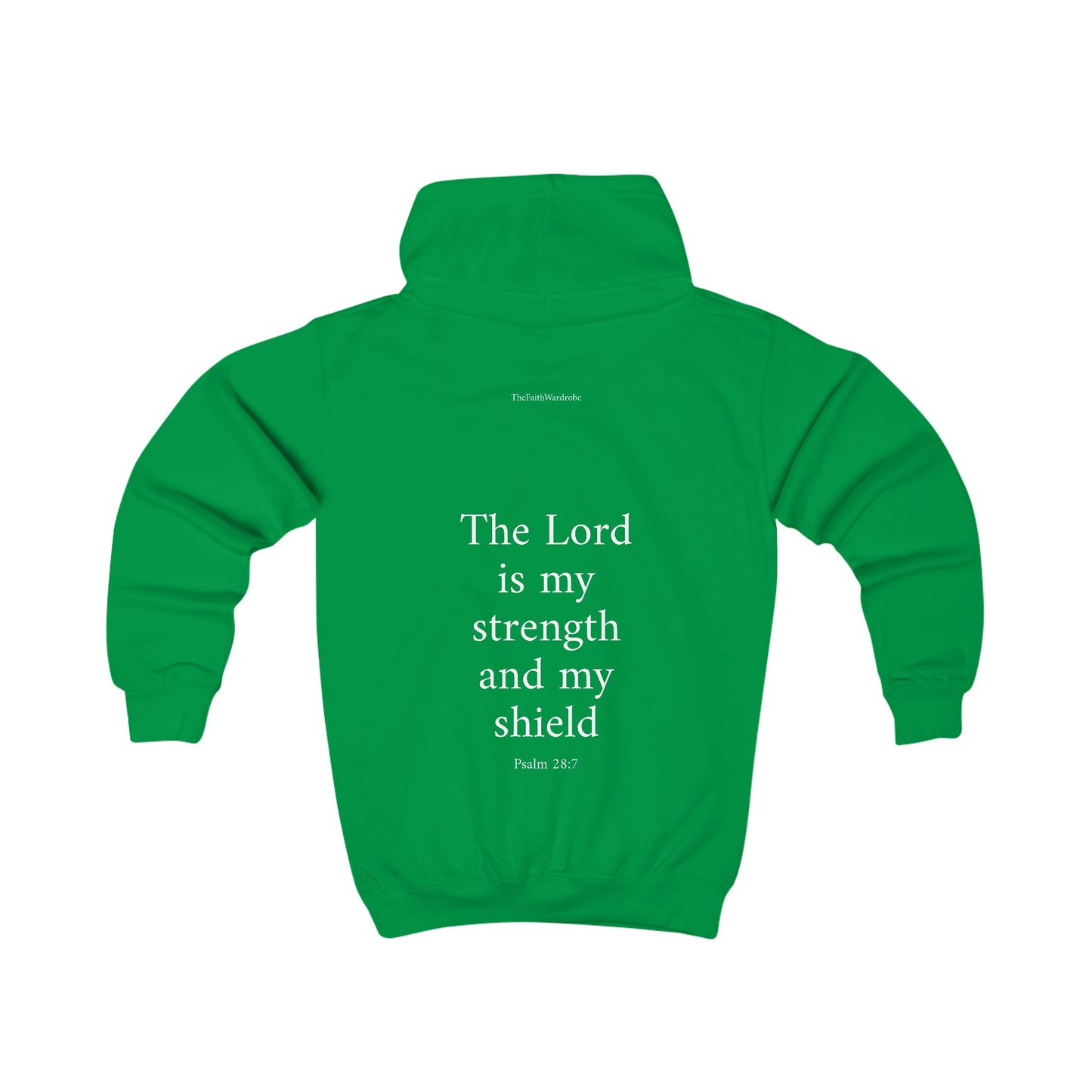 Kids Psalm 28:7 Hoodie